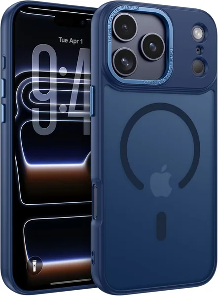 GRABIST Magnetic Case for iPhone 17 Pro Max Slim Translucent Matte Drop Protection Camera Frame Protector