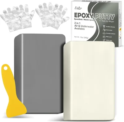 Epoxy Resin Modelliermasse - 340 g 2-Komponenten-Reparaturset für Poollecks, Risse, Füllungen und Modellierung - Epoxy, 71% Rabatt