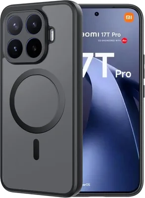 Cover Magnetica FDHYFGDY per Xiaomi 17T Pro, Ultra-Sottile e Anti-Graffi con PC + Silicone Non-Slip Laterale