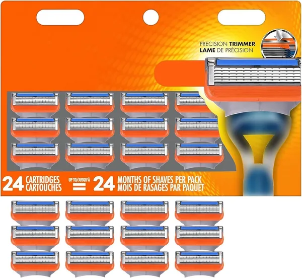 24 piezas Fusion 5 cuchillas de repuesto,cuchillas fusion,para afeitadoras