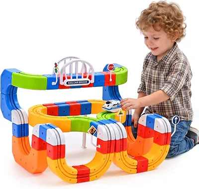 Electric Train Set 3D Track STEM Toy - Best Deal