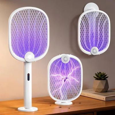 Rolgno 4000 V Mosquito Racket Sconto del 5% - Cattura Insetti con Luce UV