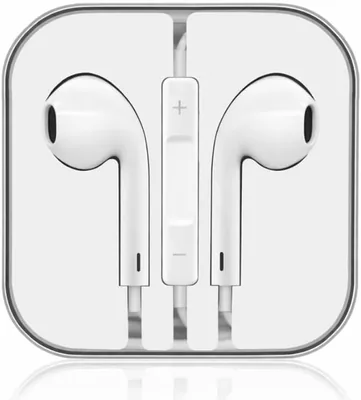 Wired In-Ear Earphones White, Inline Microphone & Remote, Best Deal