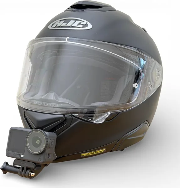 Motocyklhatt för actionkamera, kompatibel med GoPro, DJI, Insta360 (Set, HJC RPHA 72) - Bäst pris