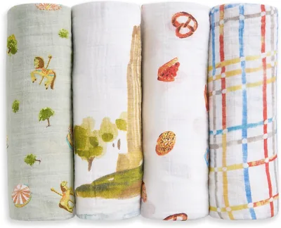 Aden + Anais New York Organic Swaddle 4-Piece Set - Best Deal