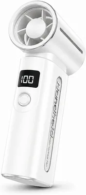 SINOTÉCA Ventilatore Portatile Turbo 30.000 RPM, Mini Ventilatore con 100 Velocità e Display LED, Batteria Ricaricabile USB-C da 4000mAh, 20