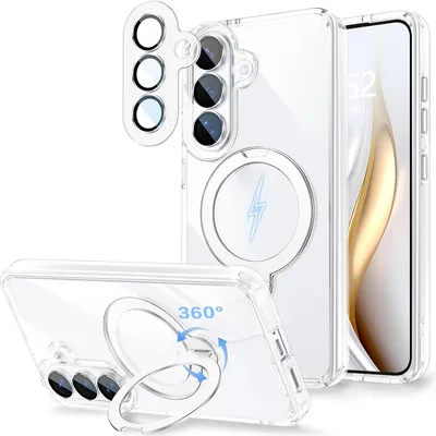 MIGECASE Galaxy S26 ケース MagSafe対応 カメラ全面保護 360°回転スタンド付 リング付属 Vert