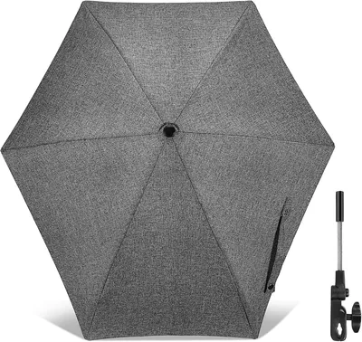 Paraguas Universal Skibiles para Cochecito de Bebé, Protección UV 50+, con Soporte de Fijación