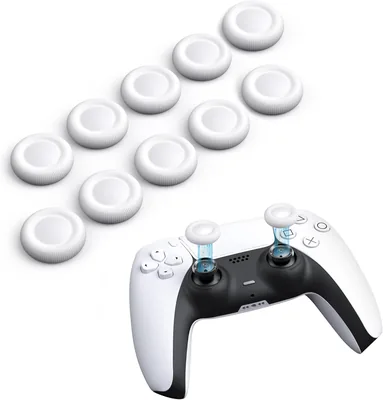 10 Pcs Joystick Grips - Anti-Slip Thumb Caps for PS4 & PS5 Controllers, 34% Off