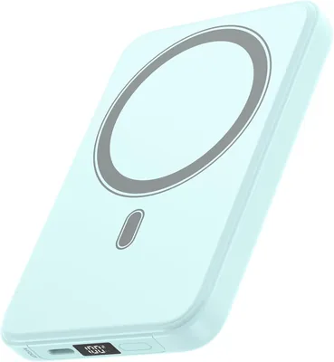 Magnetisk maktbank 10000mAh för iPhone, ADDTOP Wireless Power Bank Fast Charge 20W, Maktbank, Induktiv laddning, 15W