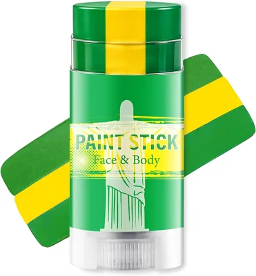 Green Yellow & Green Brazil Face Paint Sticks - Best Deal
