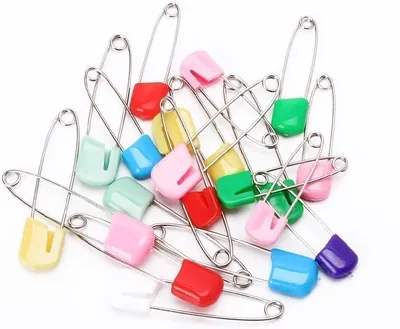 20 Pcs 2 Inch Baby Diaper Pins Safety Locking Holder - Best Deal