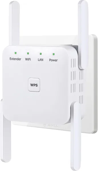 Tesref 2026 Latest WLAN Amplifier, WLAN Repeater 300 Mbps, High Performance with 4 Antennas, with Re
