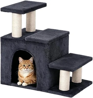 HOMYHANDS Pet Stairs 8% Off - Cat Scratching Post Condo
