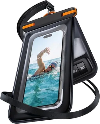 RTUMENG Funda Impermeable para Celular - Doble Bolsillo, IPX8 Protector para Celular contra Agua, Compatible con iPhone 17 16 - Mejor Oferta