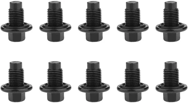 10-pack Oil Sump Screws for C-max (2007-2013) Cougar (1998-2001) For Courier (1996-2002) Escort (1985-1999) Fiesta (1989-2013)