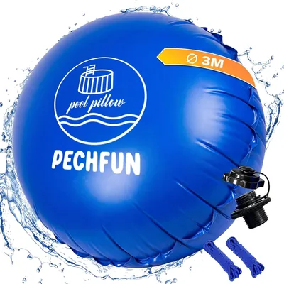 Pechfun Winter Pool Cushion, Rund 3 m | Frostsicherer Luftkissenpool, Winterkushion