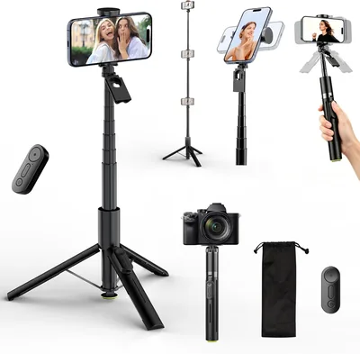 LEMONSEA Tripie para Celular 165cm con Apertura Automática, Selfie Stick con Control - 5% Off