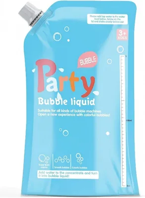 Chavaso Burbujas para Niños Pequeños, Solución de Burbujas No Tóxica de 1 Litro, Concentrado de Burbujas