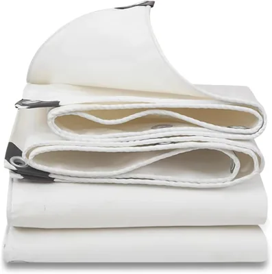 Canvas Tarp 1.2m x 1.5m White Heavy Duty Waterproof - Best Deal