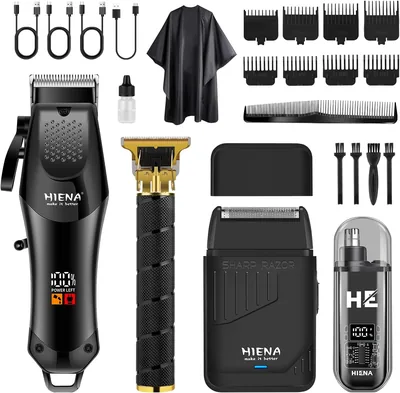 HIENA Pro Clipper Set - Cordless Barber Trimmer Best Deal