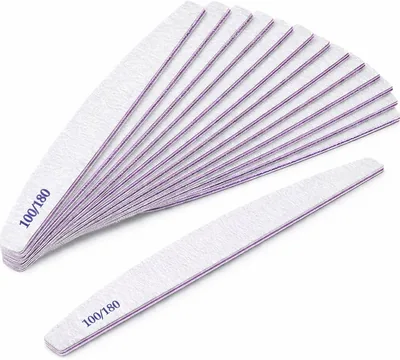 Kit 20 File per Unghie Professionali | Grana Doppia per Manicure e Ricostruzione | Duraturo per Uso Domestico e in Salon