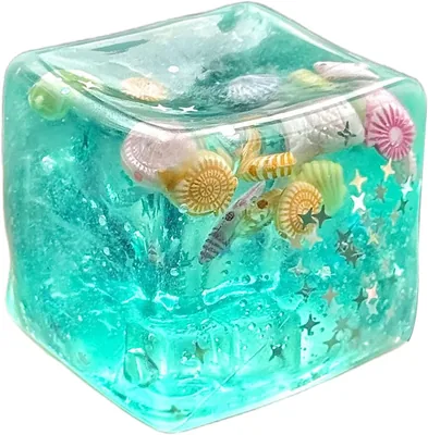 Kostki lodu Squishies oceaniczne muszle - Zabawki sensoryczne do relaksu i zmniejszania stresu