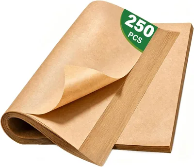 Galasala 250 Hojas Papel para Hornear, Cuadrado 40 * 30CM Papel Encerado | Resistente al Aceite y a Altas Temperaturas, sin T