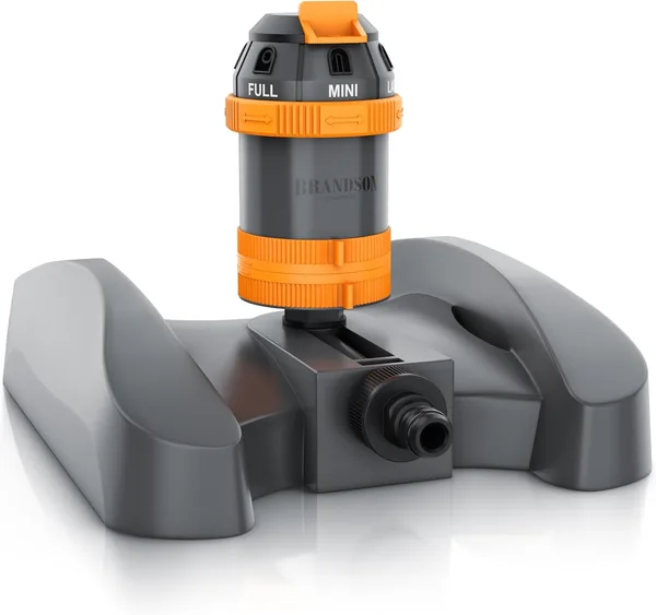 Brandson Lawn Sprinkler 6 Spray Patterns - 360 Degree Circular Sprinkler