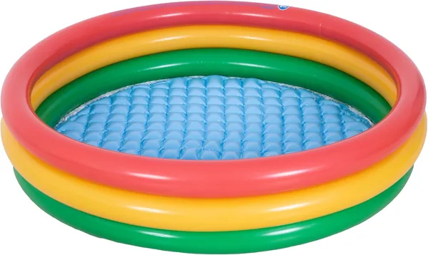 Bluverra Bluverra Colorful 3-Ring Inflatable Kids swimming Pool, Round, 150x29 cm