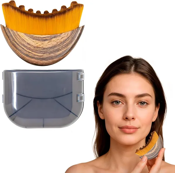 Escova Facial para Drenagem Linfêtica, Escova de Limpeza Facial com Efeito Lifting, Massageador Facial para Skincare, Reduz InchaÇo e Oleosidade, Limpeza Profunda e RevitalizaÎo