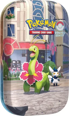 Pokémon TCG: Cidade Luminosa Mini Tin Meganium/Meowstic - Inglês