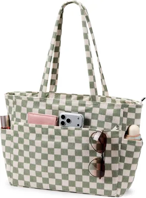 KALIDI Large Tote Bag Women Zipper Closure Best Deal