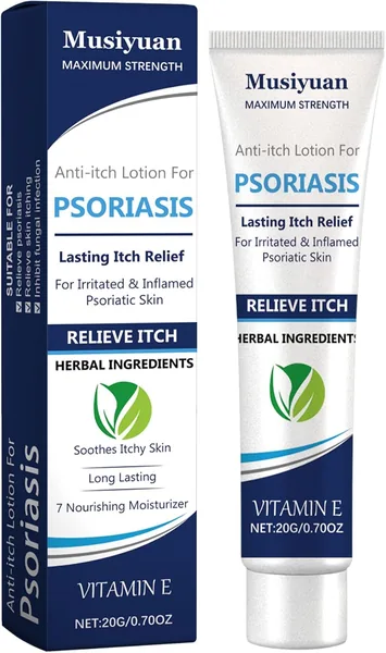Crème pour psoriasis 20g - Crème anti-démangeaisons - Adaptée à tous les types de peau - Meilleure Offre