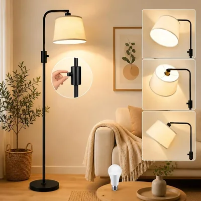 YORSMIL Modern Floor Lamp 165cm Adjustable Head LED 1200 Lumens Best Deal
