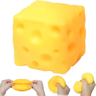 JoyPlus Squishy Chees Yellow Cheese Shape Squeeze Toy - Best Deal