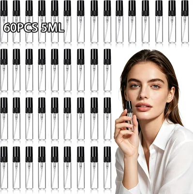 120 Mini Botellas en Aerosol Recargables de Perfume 10ml, Atomizador Transparente para Decantación de Perfumes