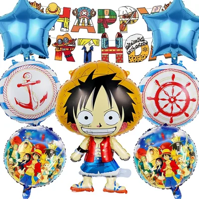 Kit con 8 palloncini di compleanno - Decorazioni a forma di foil per feste di bambini