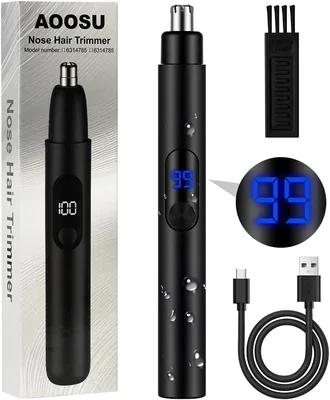 AOOSU Nose Hair Trimmer Dual Edge Blade