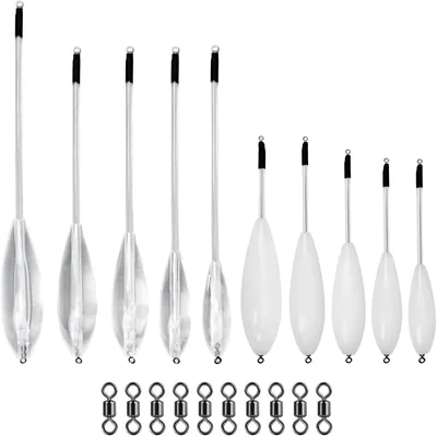 10 Pcs Trout Fishing Bobber Float Set with Spinner Snaps - Best Deal