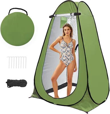 anngrowy Shower Tent Camping Toilet with UV40+ Protection Best Deal