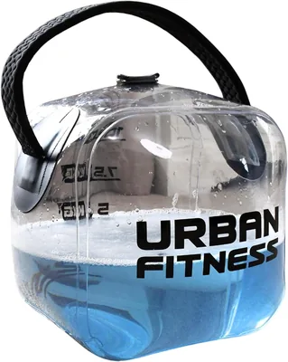 Urban Fitness Hydro Inercia Kettlebell - Införerbar Vattenvikt med Fotpumpa, Portabel Funktionell Stärkning