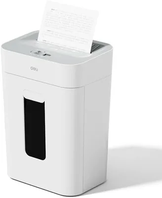 Deli Paper Shredder A4 6 sheet 12L Bin cross cut-high security - Black Best Deal