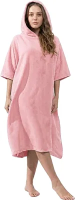 Olivia Rocco Womens Poncho Robe Microfibre Absorbent
