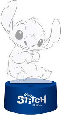 Lampa LED Stitch Disney 3D con Controllo Remoto Multicolore per Decorazione e Notte, Camera dei Bambini Rilassante