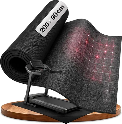 Bemaxx Gym Mat Protezione Pavimento in PVC - per Attrezzatura Fitness, Attrezzatura Sportiva, Tapis Roulante, Bicicletta Interiore, Antiscivolo, per Casa