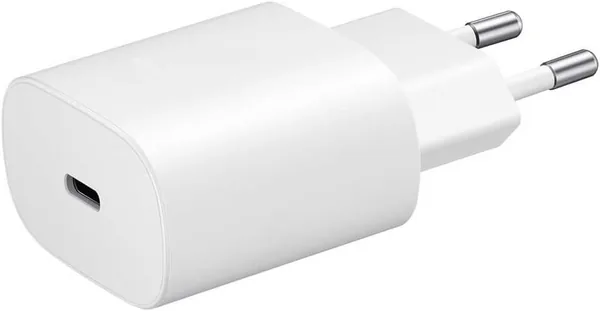 25W USB C Fast Charger Adapter - iPhone 14/15 Pro & Samsung S22/S23 - White (32% Off)