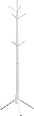 Freestanding Coat Rack with Hooks - Modern Black Design, Tripod Base. Best Deal
