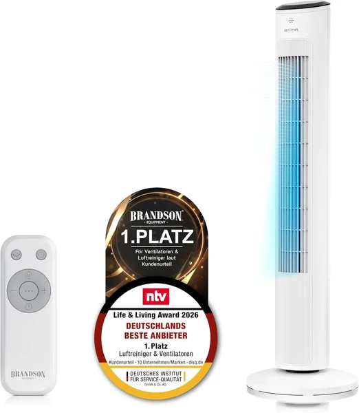 Sieger Fans and Air Cooler Tower Fan - White