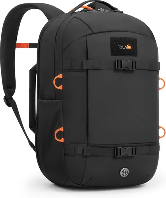 Tolaccea Reise-Rucksack, 30 L, Handgepäck-Rucksack, Flugzeug, Laptop-Rucksack, 15,6 Zoll, wasserabweisend
